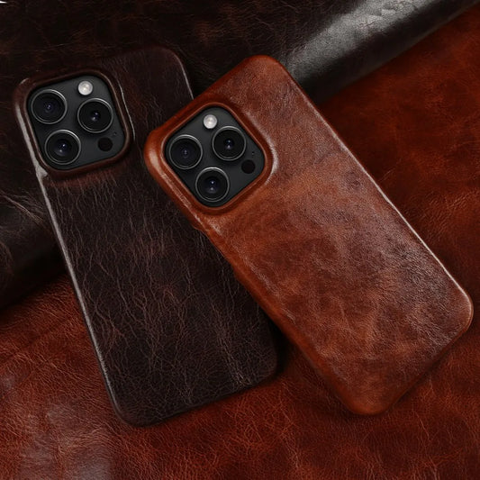 Classic Cowhide iPhone Shell Case